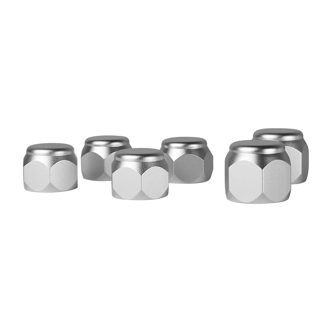 HIBRONGO Suspension Lower Control Arm Bottom Bolt Covers Compatible with for Ford Bronco Accessories 2021 2022 2 door 4 Door Car Chassis Screws Protection Caps 6 Pcs Stainless Steel Cover Silver