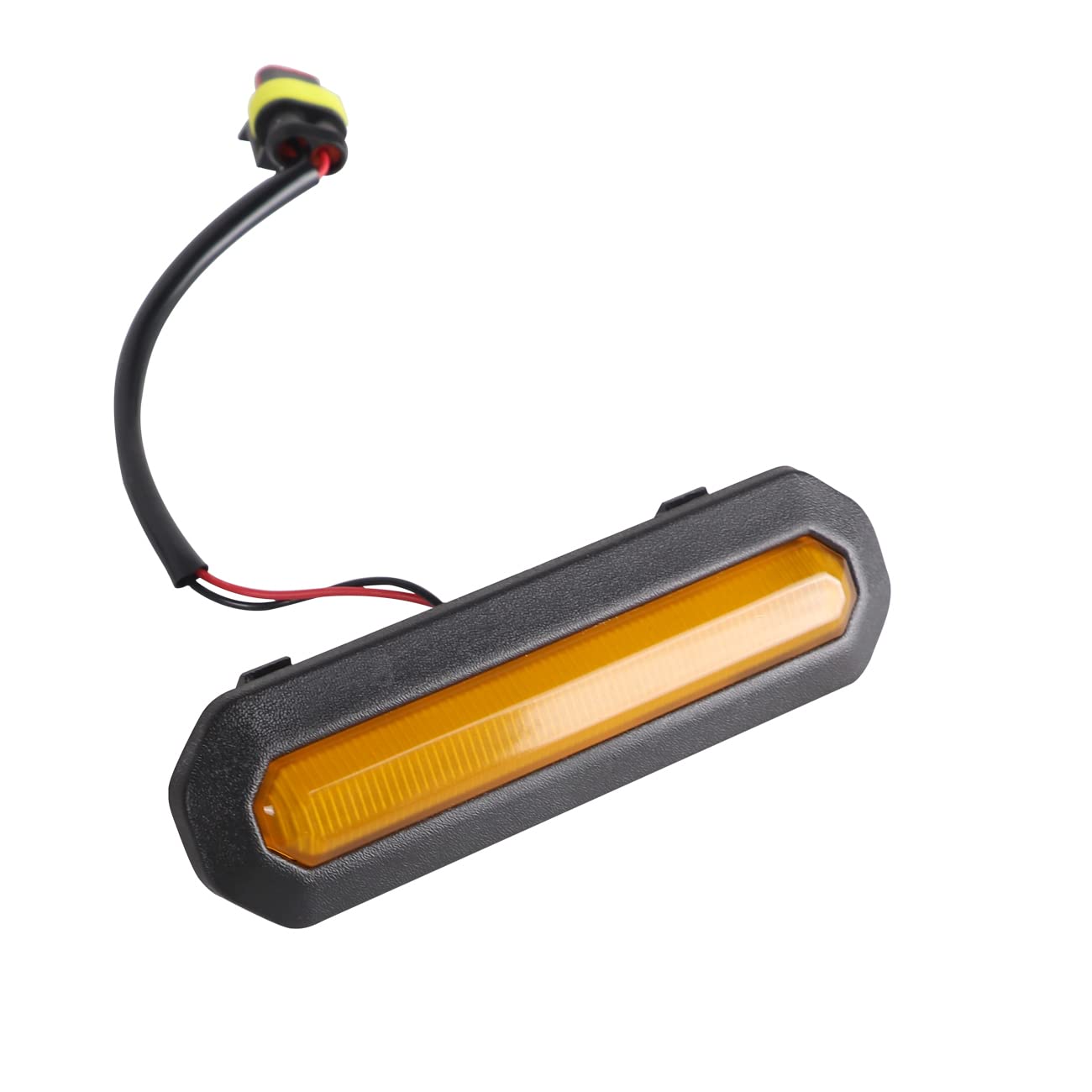HIBRONGO LED Front Grille Lights Assembly Compatible with for 2021 2022 Ford Bronco Base or Black Diamone Version 2 Door 4 Door Accessories Front hood Amber Warning Grille Lamps Kit with Car Fuse 3PCS
