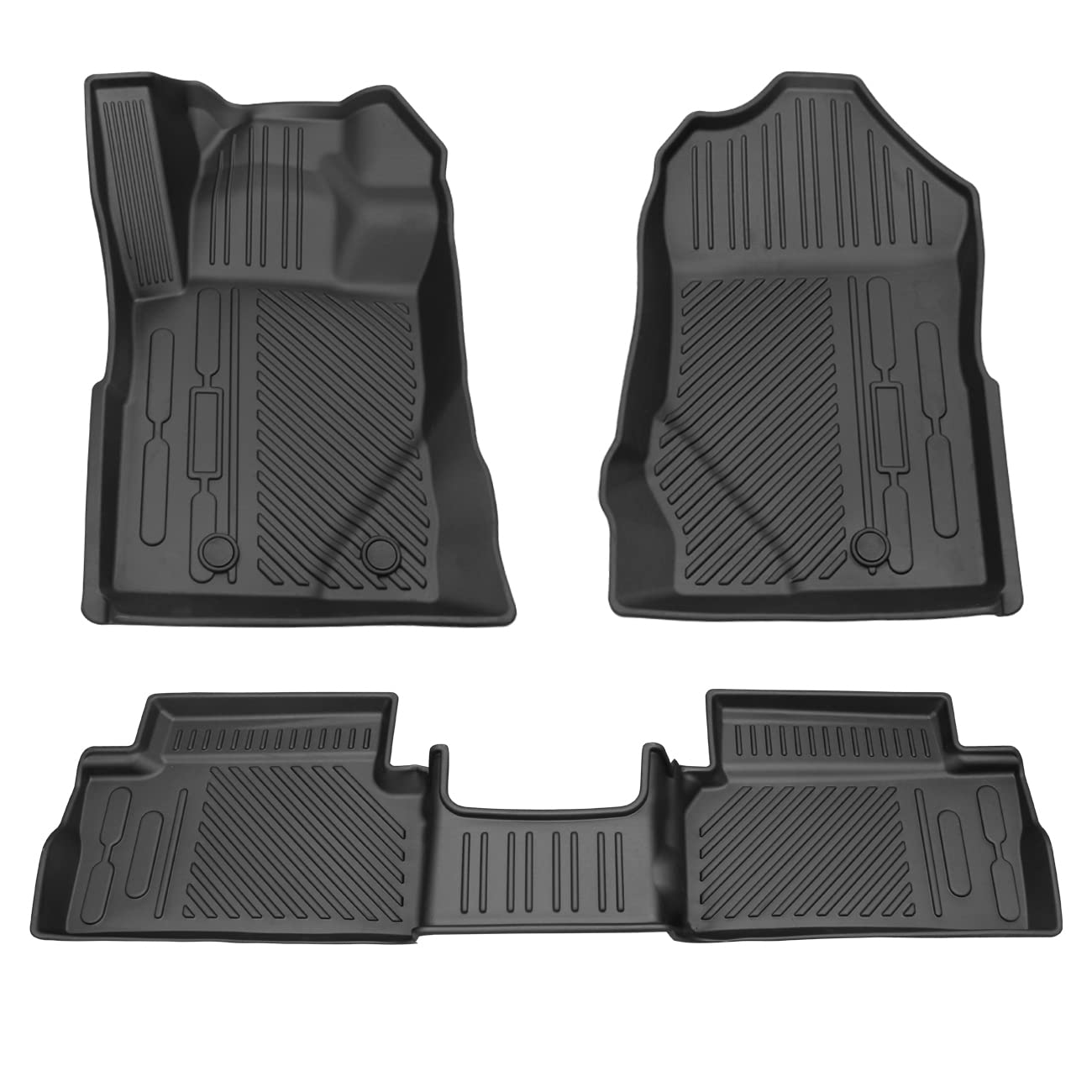 HIBRONGO Floor Mat Compatible With For Ford Bronco 2021 2022 2 Doors 2dr Accessories Interior Carpet Cover Custom Fit All Weather Non-slip Waterproof TPE Foot Mat Liner