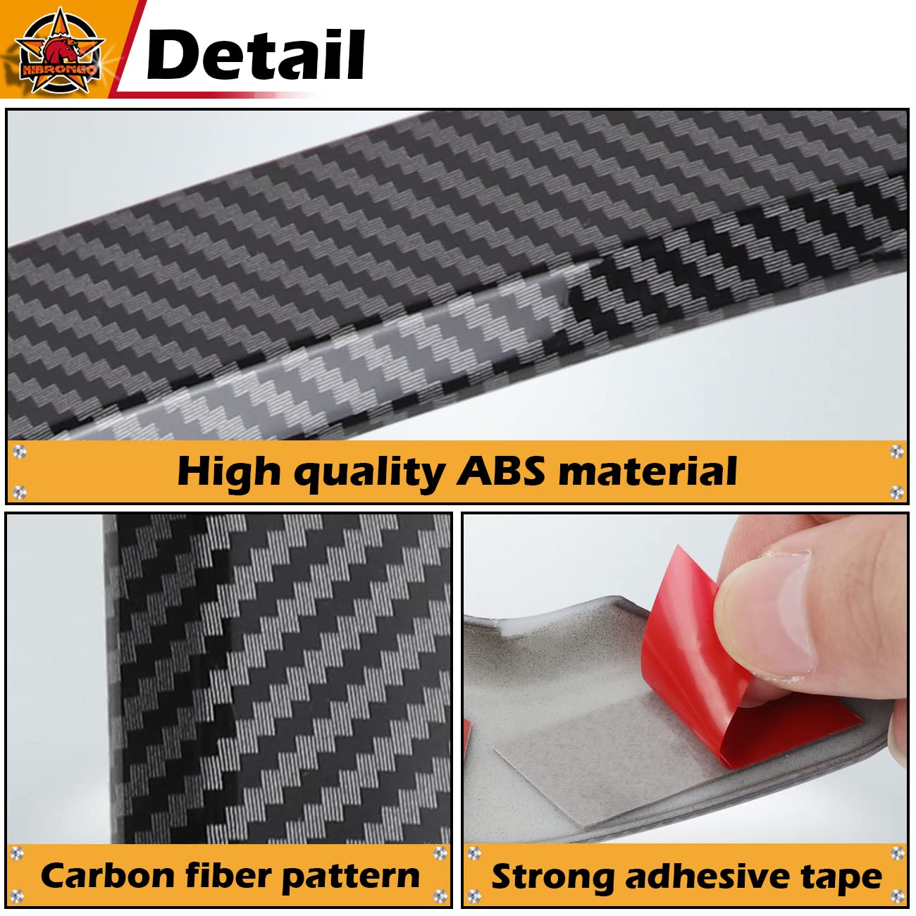 HIBRONGO Side Fender Vents Trim Cover Compatible with 2021 2022 Ford Bronco SPORT Accessories Door Side Marker Decorative Stickers Molding Exterior Carbon Fiber Pattern Decor Kit