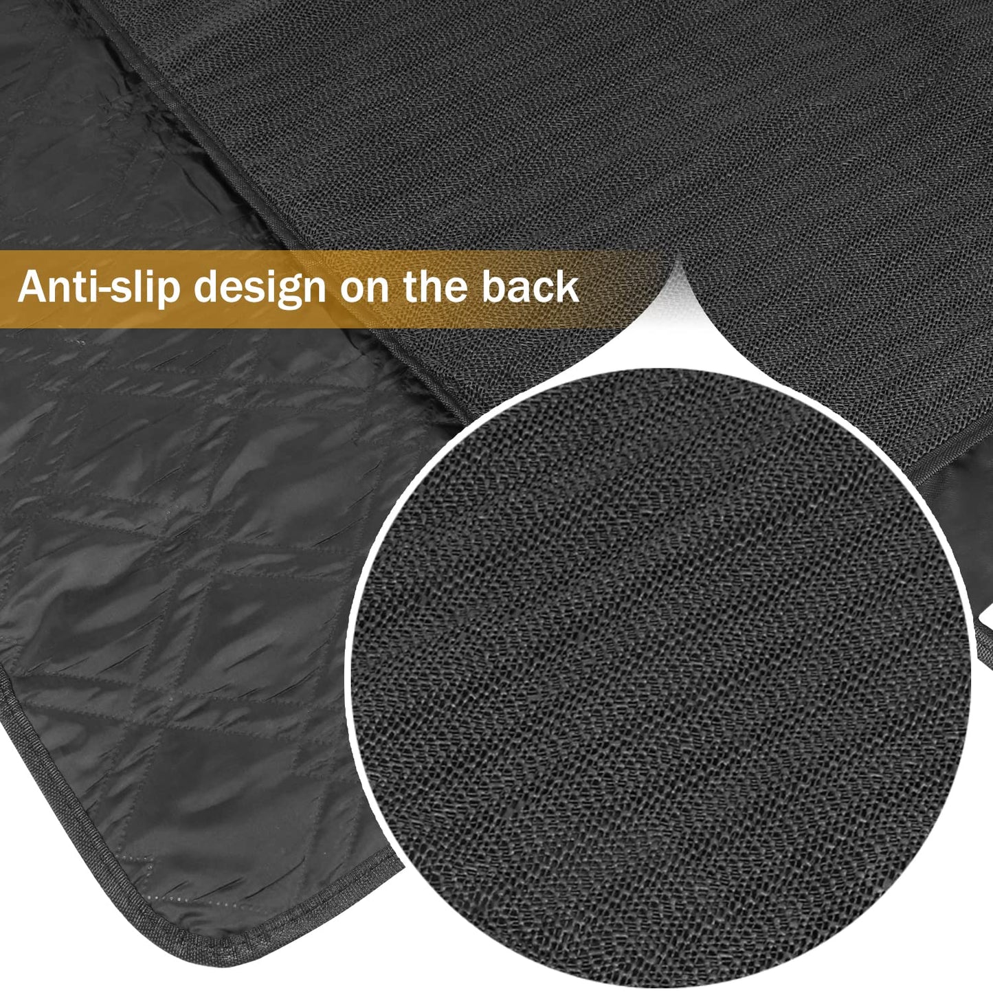 HIBRONGO Trunk Mat For Dogs Compatible with 2021 2022 Ford Bronco 2 Door Interior Protector Accessories Cargo Liner For Pets Carpet Cover w/ Bumper Flap Non-Slip Anti - scratch Mats